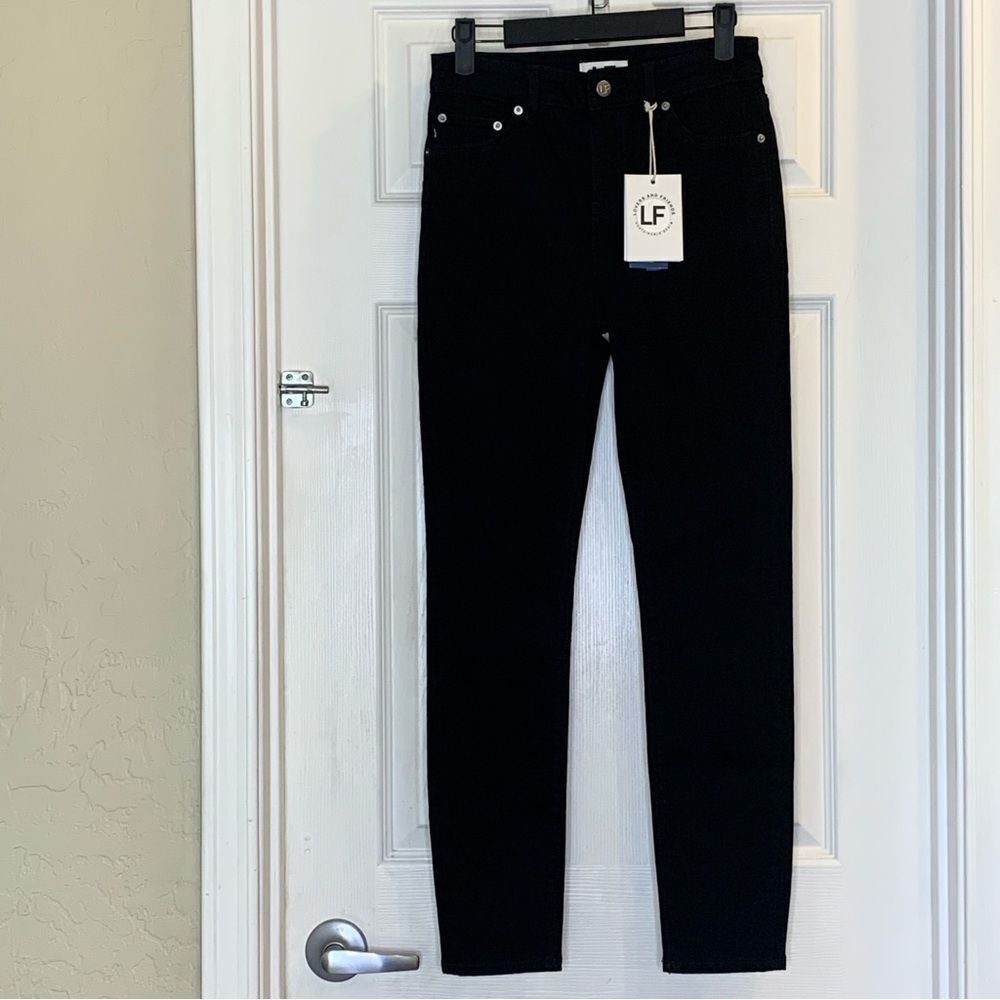 Lovers and Friends Ricky Low Rise Skinny Black Jeans Size 24
